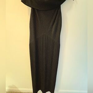 Alex Evenings Black Off The Shoulder Dress